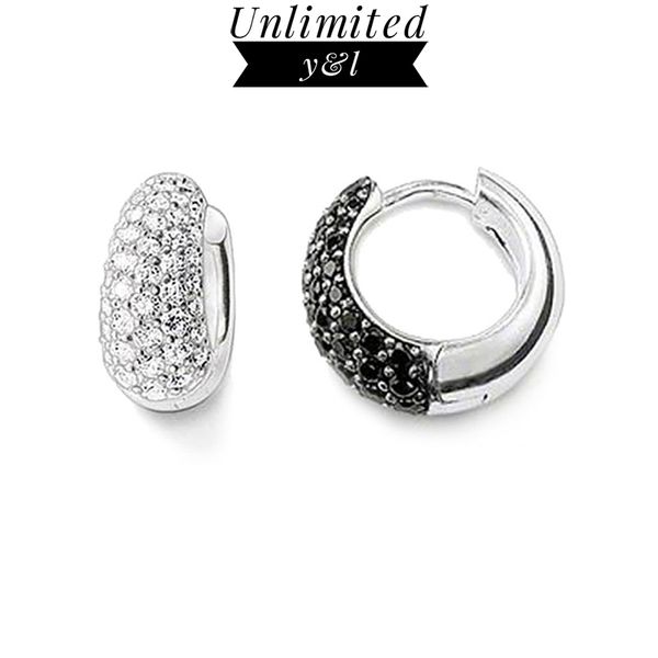 water drop creole hinged hoop earrings black white zircon fashion good jewerly for women men gift in 925 sterling silver, Golden;silver
water drop creole hinged hoop earrings black white zircon fashion good jewerly for women men gift in 925 sterling silver, Golden;silver