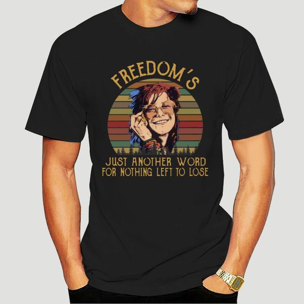 janis joplin me and bobby mcgee lyrics black t shirt m 6 xl-0331d