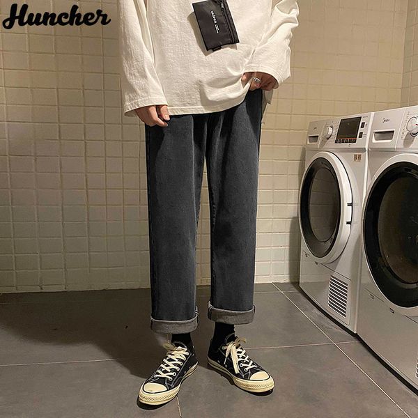 men's jeans huncher mens men 2021 hip hop punk fashion korean streetwear ankle length denim wide leg pants black baggy for, Blue
men's jeans huncher mens men 2021 hip hop punk fashion korean streetwear ankle length denim wide leg pants black baggy for, Blue