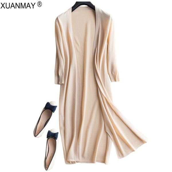 spring long style shawl thin cardigan sweater 2020 beige ice silk fabric spring long casual cardigan sweater thin coat, White
spring long style shawl thin cardigan sweater 2020 beige ice silk fabric spring long casual cardigan sweater thin coat, White