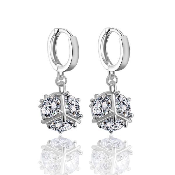 trendy zirconia clear crystal earrings ball shape earrings for women fashion jewelry, Golden;silver 
trendy zirconia clear crystal earrings ball shape earrings for women fashion jewelry, Golden;silver
