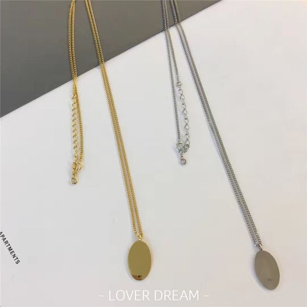 2020 korean vintage necklace for women gold silver color necklace oval metallic dangle drop fashion jewelry accessory
2020 korean vintage necklace for women gold silver color necklace oval metallic dangle drop fashion jewelry accessory