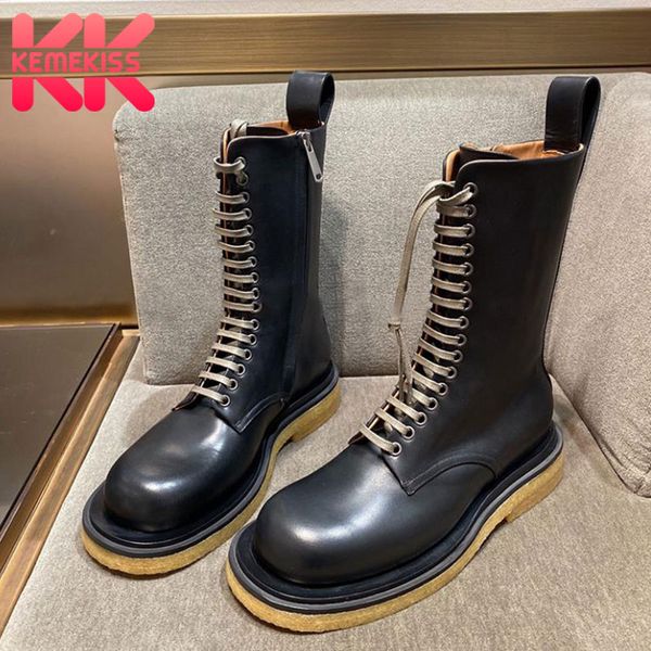 boots kemekiss woman mid calf mixed color flat short fashion cool autumn winter shoes footwear size 35-40, Black
boots kemekiss woman mid calf mixed color flat short fashion cool autumn winter shoes footwear size 35-40, Black