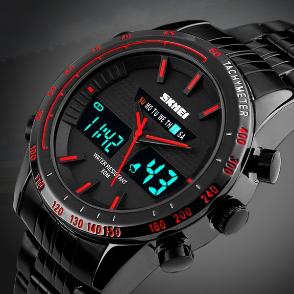Skmei Men Sport Watches Men Quartz Led Steel Digital Watch Clock Digital-watch Relogios Masculino