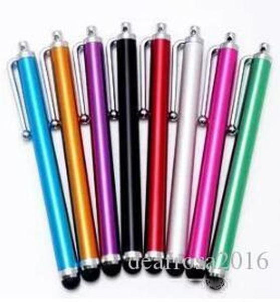 100 pcs/lot long 9.0 capacitive screen pens light weight metal stylus touch pen with clip for phones
100 pcs/lot long 9.0 capacitive screen pens light weight metal stylus touch pen with clip for phones