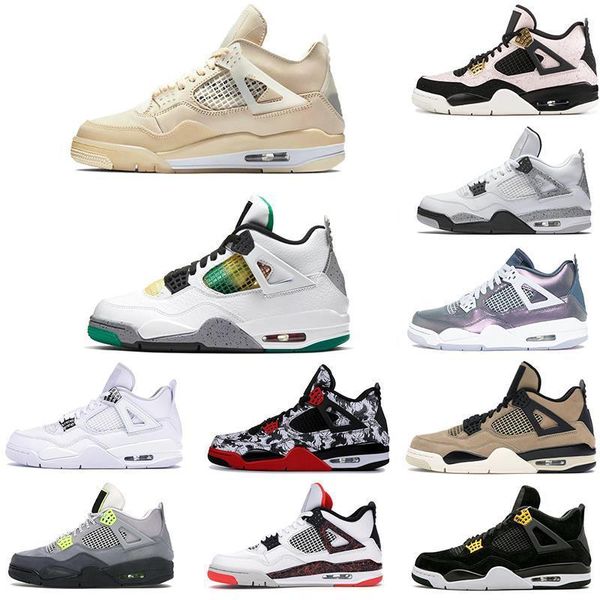 2020 new men jumpman 4 4s basketball shoes metallic purple red green bred ovo splatter black cat what the mens sport sneakers
2020 new men jumpman 4 4s basketball shoes metallic purple red green bred ovo splatter black cat what the mens sport sneakers
