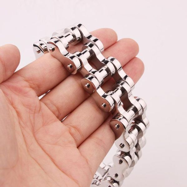 link, chain fashion 10/18/22mm stainless steel bike bracelet men biker bicycle motorcycle bracelets bangles fine jewelry for male, Black
link, chain fashion 10/18/22mm stainless steel bike bracelet men biker bicycle motorcycle bracelets bangles fine jewelry for male, Black