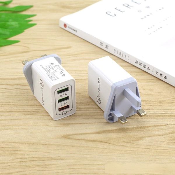 3 multi-port usb qc 3.0 quick charge hub mains wall charger adapter portable wall mobile charger fast charger uk plug
3 multi-port usb qc 3.0 quick charge hub mains wall charger adapter portable wall mobile charger fast charger uk plug