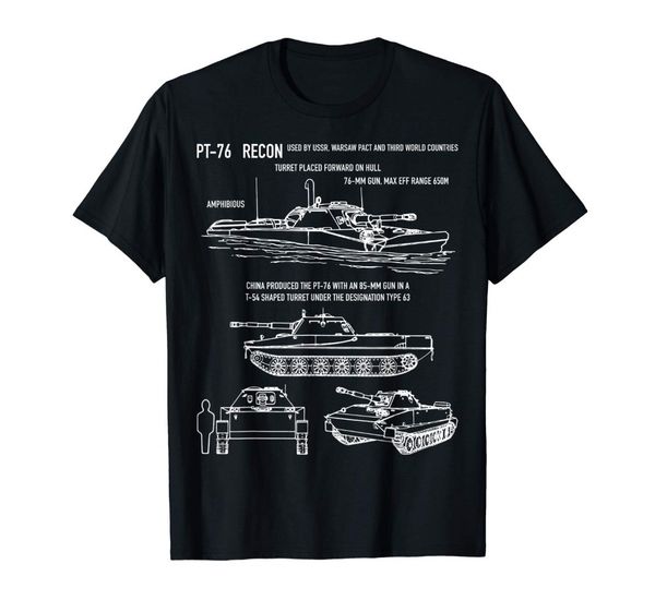 pt-76 soviet russian amphibious tank t-shirt gift men's fashion 2019 casual summer slim fit brand clothes sports t shirts
