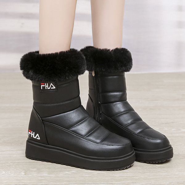new women boots female down winter boots waterproof warm ankle snow ladies shoes woman warm fur botas mujer casual booties, Black
new women boots female down winter boots waterproof warm ankle snow ladies shoes woman warm fur botas mujer casual booties, Black