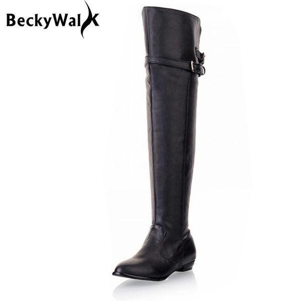 boots big size over the knee for women belt buckle snow shoes woman warm winter thigh high wedges botas mujer wsh2171, Black
boots big size over the knee for women belt buckle snow shoes woman warm winter thigh high wedges botas mujer wsh2171, Black