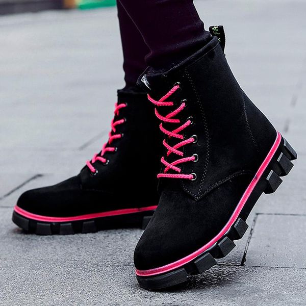 boots women's fashion sue flat-bottomed lace-up shoes warm snow round head woman, Black
boots women's fashion sue flat-bottomed lace-up shoes warm snow round head woman, Black
