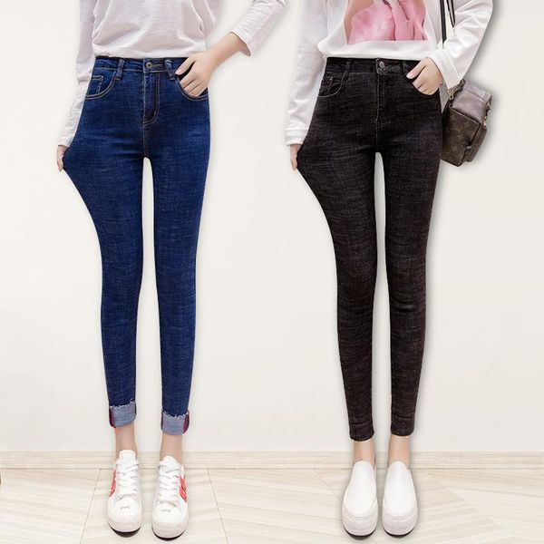 women's jeans skinny for women high elastic waist stretch female spring washed ankle length enim pencil pants plus size, Blue
women's jeans skinny for women high elastic waist stretch female spring washed ankle length enim pencil pants plus size, Blue
