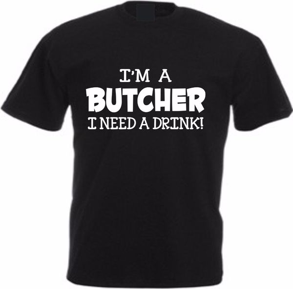 men's short sleeve printed tee shirt i'm a butcher i need a drink lack christmas create your own t shirts
men's short sleeve printed tee shirt i'm a butcher i need a drink lack christmas create your own t shirts