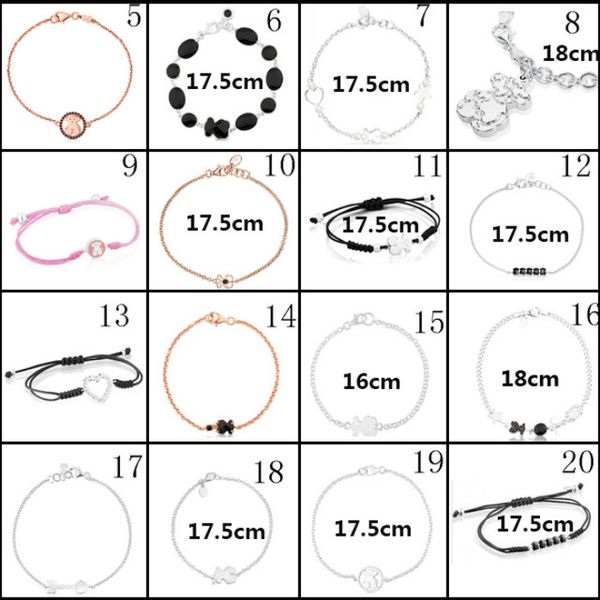 2020 100% 925 sterling silver classic cute bear bracelet fashion female ornament factory wholesale, Black
2020 100% 925 sterling silver classic cute bear bracelet fashion female ornament factory wholesale, Black