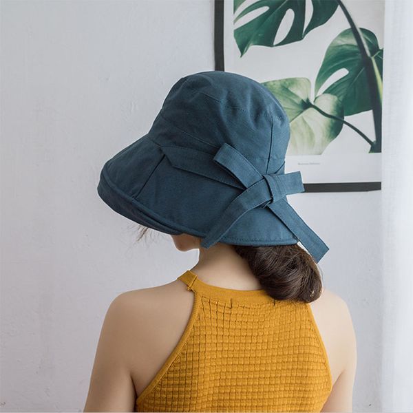 wide brim hats fashion women cotton adjustable sun hat with bow large cap summer beach foldable anti-ultraviolet, Blue;gray
wide brim hats fashion women cotton adjustable sun hat with bow large cap summer beach foldable anti-ultraviolet, Blue;gray