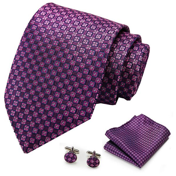 100% silk paisley men's tie set 8cm ties handkerchief cufflinks sets for man blue purple plaid necktie for men wedding gift, Black;gray
100% silk paisley men's tie set 8cm ties handkerchief cufflinks sets for man blue purple plaid necktie for men wedding gift, Black;gray