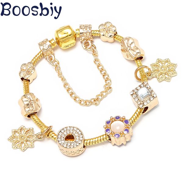 charm bracelets boosbiy fashion flower for women gold chain beads bracelet jewelry gift pulseras, Golden;silver
charm bracelets boosbiy fashion flower for women gold chain beads bracelet jewelry gift pulseras, Golden;silver