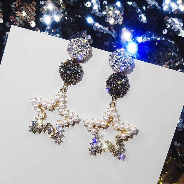 new arrival fashion metal classic geometric women long dangle earrings south korea's sweet super round pearl jewelry for female, Silver
new arrival fashion metal classic geometric women long dangle earrings south korea's sweet super round pearl jewelry for female, Silver