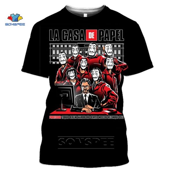summer la casa de papel money heist tv series house of paper 3d print shirts horror horror oversized men clothing 
summer la casa de papel money heist tv series house of paper 3d print shirts horror horror oversized men clothing