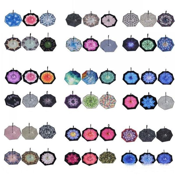 84 colors windproof reverse folding double layer inverted chuva umbrella self stand inside out rain protection c-hook hands
84 colors windproof reverse folding double layer inverted chuva umbrella self stand inside out rain protection c-hook hands