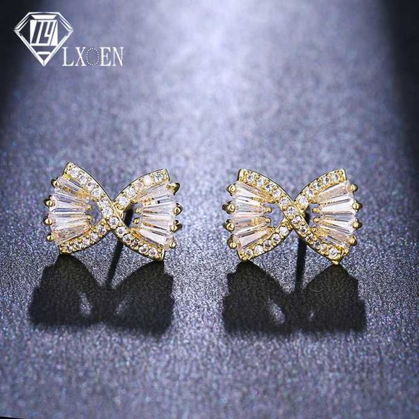 stud lxoen korean fashion jewelry bowknot earrings luxury crystal party zirconia earings for women studs ear gift mujer, Golden;silver
stud lxoen korean fashion jewelry bowknot earrings luxury crystal party zirconia earings for women studs ear gift mujer, Golden;silver
