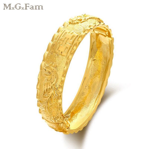 m.g.fam dragon and phoenix bangles bracelets for bridal wedding jewelry pure gold color traditioal style, Black
m.g.fam dragon and phoenix bangles bracelets for bridal wedding jewelry pure gold color traditioal style, Black