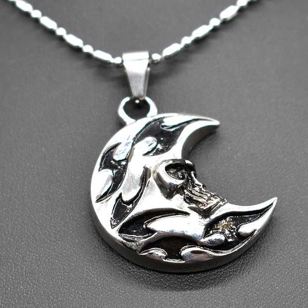 amumiu casting punk moon pendant necklace for boy's men's 2020 new rock fashion jewellery hzp233, Silver
amumiu casting punk moon pendant necklace for boy's men's 2020 new rock fashion jewellery hzp233, Silver