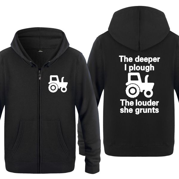 the deeper i plough the louder she grunts creative gift hoodies men 2018 men's fleece zipper cardigans hooded sweatshirts
the deeper i plough the louder she grunts creative gift hoodies men 2018 men's fleece zipper cardigans hooded sweatshirts