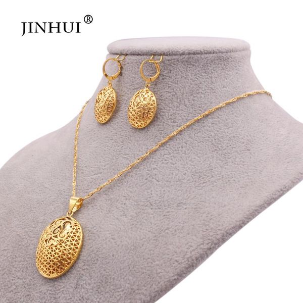 ethiopian 24k gold color wedding jewelry sets ornament gifts women bridal party pendant necklace earrings jewellery set, Silver
ethiopian 24k gold color wedding jewelry sets ornament gifts women bridal party pendant necklace earrings jewellery set, Silver