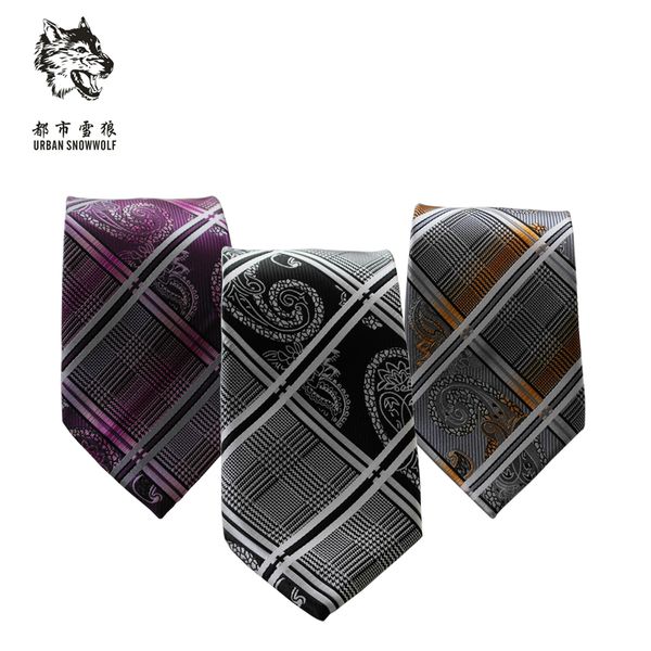 neck ties fashion men's male tie narrow korean students dress black purple plaid business british occupation groom, Blue;purple