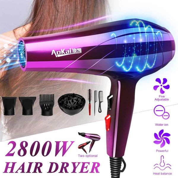 2800w electric hair dryer professional salon hairdressing blow cold wind hair dryer 2 heat speed detachable air inlet
2800w electric hair dryer professional salon hairdressing blow cold wind hair dryer 2 heat speed detachable air inlet