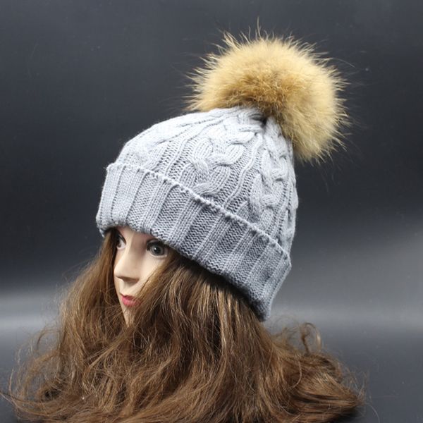 beanie/skull caps jinsen aite winter autumn fashion women's wool knitted beanies real raccoon fur pompom beanie hats solid warm hat js2, Blue;gray
beanie/skull caps jinsen aite winter autumn fashion women's wool knitted beanies real raccoon fur pompom beanie hats solid warm hat js2, Blue;gray