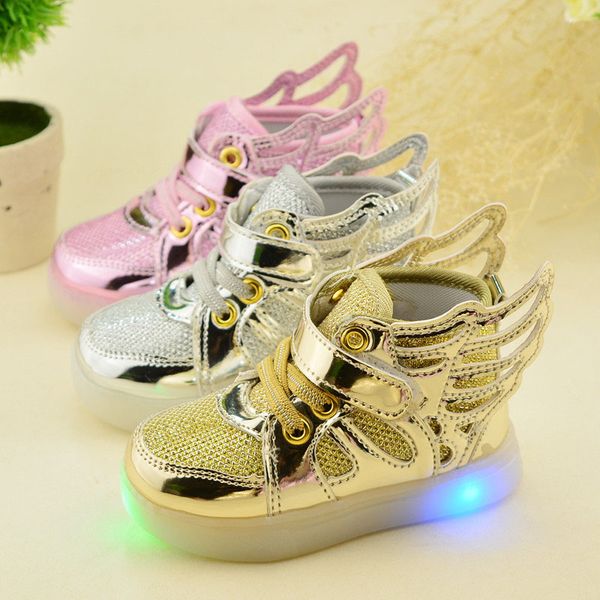 lighted shoes for girls boys lovely angel gold hook led shoes solid hook loop pu for spring autumn winter christmas, Black
lighted shoes for girls boys lovely angel gold hook led shoes solid hook loop pu for spring autumn winter christmas, Black