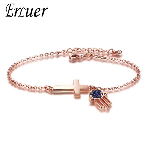 charm bracelets erluer fashion cross rose gold silver color crystal cz chain link & bangles for women jewelry gift bracelet, Golden;silver
charm bracelets erluer fashion cross rose gold silver color crystal cz chain link & bangles for women jewelry gift bracelet, Golden;silver