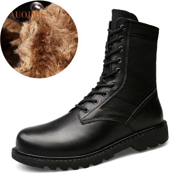 winter boots tooling boots high to help men's shoes warm plus velvet cotton shoes snow cotton, Black
winter boots tooling boots high to help men's shoes warm plus velvet cotton shoes snow cotton, Black