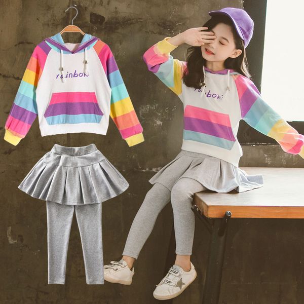 girls clothing sets teenager girl clothes children spring autumn rainbow t shirt hoodies skirt pants legging 8 10 12 years, White
girls clothing sets teenager girl clothes children spring autumn rainbow t shirt hoodies skirt pants legging 8 10 12 years, White