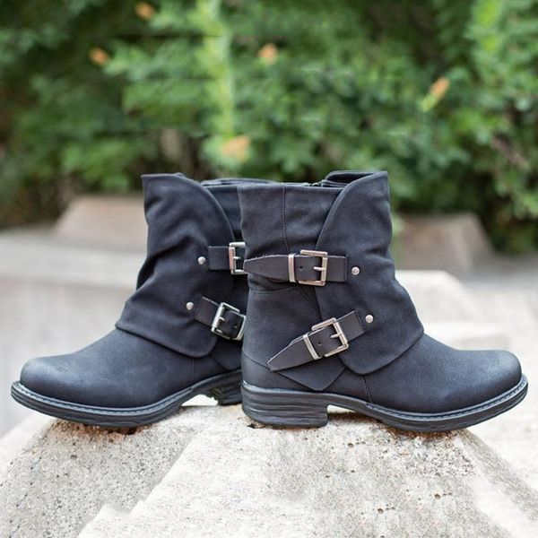 autumn boots plus size 2020 new pu female winter ankle boots rivet buckle fashion low heel shoes, Black
autumn boots plus size 2020 new pu female winter ankle boots rivet buckle fashion low heel shoes, Black