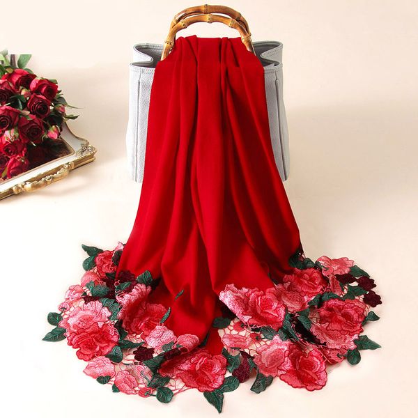 women bride embroidery 100% pure wool scarf red all-match shawls and wraps for ladies wedding winter wool poncho stoles, Blue;gray
women bride embroidery 100% pure wool scarf red all-match shawls and wraps for ladies wedding winter wool poncho stoles, Blue;gray