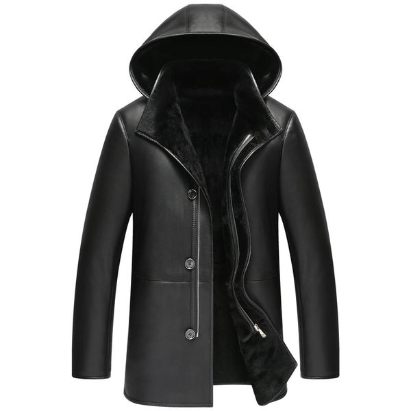 men's leather & faux genuine jacket winter real sheepskin coat for men lamb fur warm jackets plus size 6090-2 my1923, Black
men's leather & faux genuine jacket winter real sheepskin coat for men lamb fur warm jackets plus size 6090-2 my1923, Black