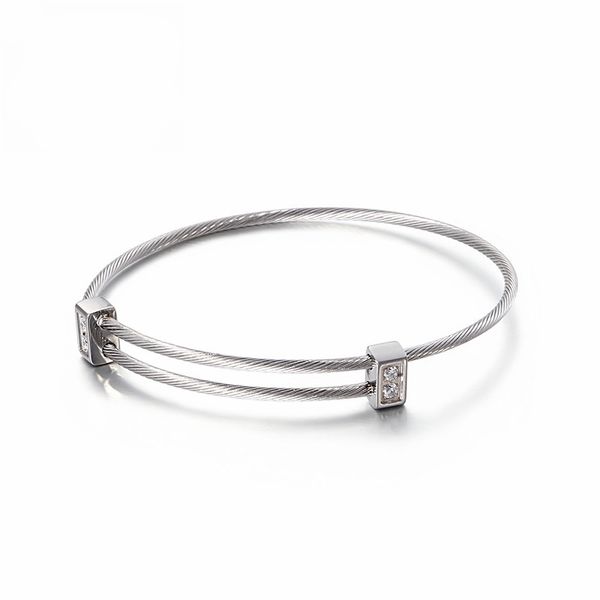women fashion bangles bracelets stainless steel zircon twisted link bracelets for women pulseras mujer bohemia jewelry, Golden;silver
women fashion bangles bracelets stainless steel zircon twisted link bracelets for women pulseras mujer bohemia jewelry, Golden;silver