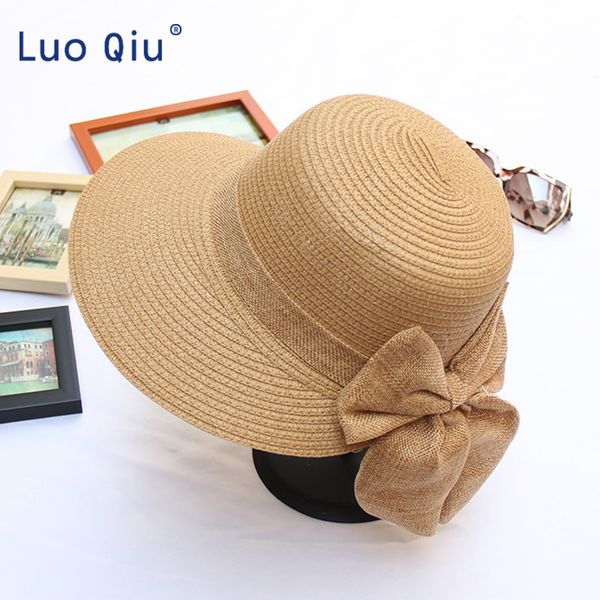 wide brim hats 2021 fashion big bow sun hand made women straw cap beach hat casual glris summer, Blue;gray
wide brim hats 2021 fashion big bow sun hand made women straw cap beach hat casual glris summer, Blue;gray