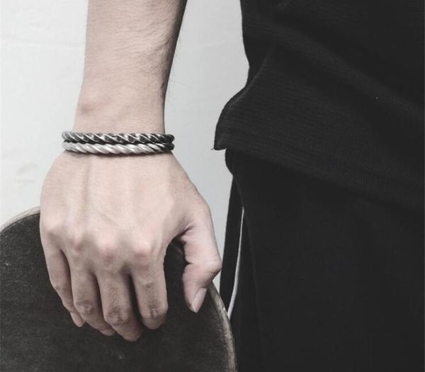 retro silver men jewelry punk stainless steel bracelet men twist horns cuff open bracelets & bangles couple pulseira88, Black
retro silver men jewelry punk stainless steel bracelet men twist horns cuff open bracelets & bangles couple pulseira88, Black