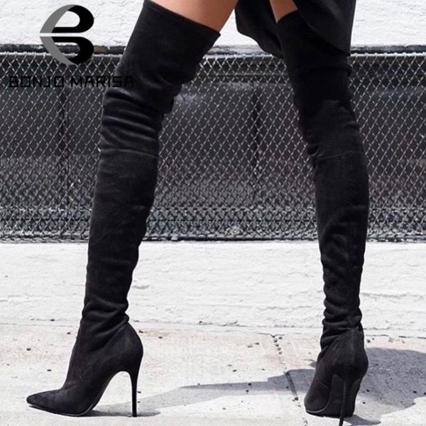 bonjomarisa brand new ladies thigh high boots pointed toe thin high heels over the knee boots women 2020 slim shoes woman, Black
bonjomarisa brand new ladies thigh high boots pointed toe thin high heels over the knee boots women 2020 slim shoes woman, Black