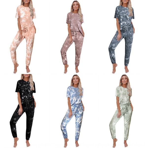 tie-dyed short-sleeved pajamas2020 new loose gradient printing comfortable home wear women's tie-dyed short-sleeved pajamas pajamas paj, Gray
tie-dyed short-sleeved pajamas2020 new loose gradient printing comfortable home wear women's tie-dyed short-sleeved pajamas pajamas paj, Gray
