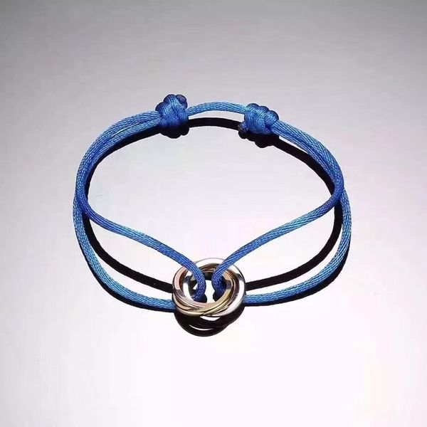 C the new three-ring handrope lucky bracelet bodes well for fashion and the size of the bracelet for men and women can be adjusted.
C the new three-ring handrope lucky bracelet bodes well for fashion and the size of the bracelet for men and women can be adjusted.