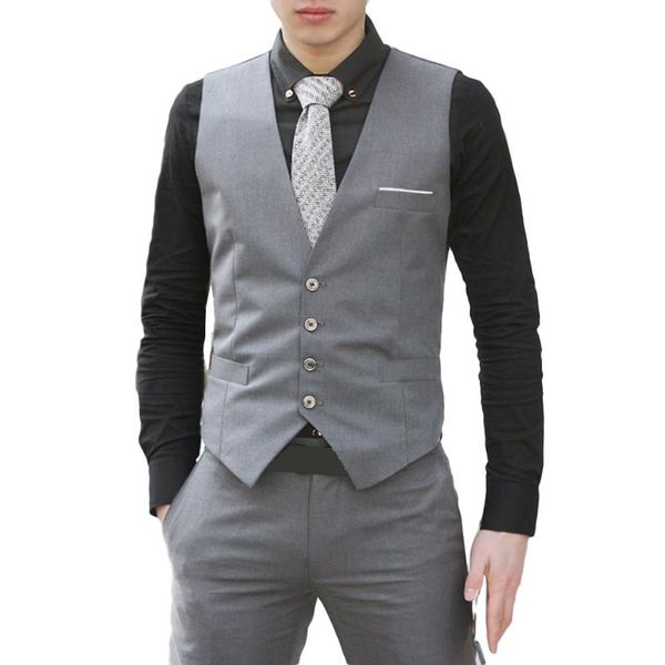 men's vests fashion men v neck formal business waistcoat vest suit slim fit tuxedo casual dress coat gilets, Black;white
men's vests fashion men v neck formal business waistcoat vest suit slim fit tuxedo casual dress coat gilets, Black;white