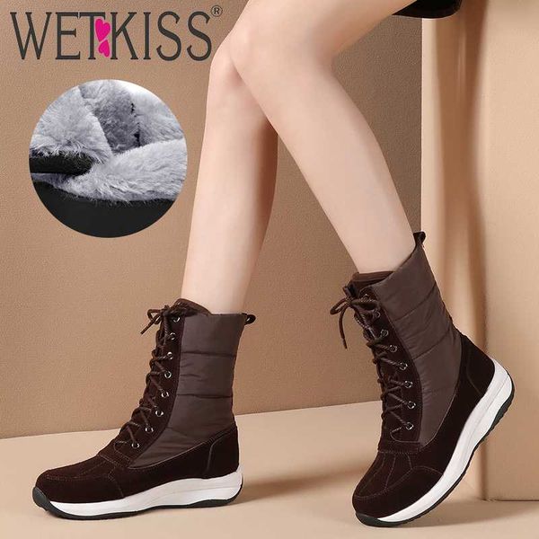 wetkiss 2020 women ankle boots cow suede down waterproof snow boots women fashion casual shoes woman winter, Black
wetkiss 2020 women ankle boots cow suede down waterproof snow boots women fashion casual shoes woman winter, Black