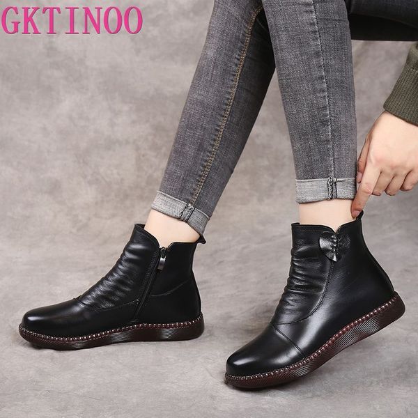 gktinoo autumn winter woman genuine leather ankle boots female casual shoes women waterproof warm snow boots ladies shoes, Black
gktinoo autumn winter woman genuine leather ankle boots female casual shoes women waterproof warm snow boots ladies shoes, Black