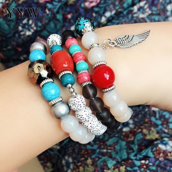 charm bracelets women bracelet set african style jewelry glass beads natural stone acrylic angel cupid cherub wing ethnic, Golden;silver
charm bracelets women bracelet set african style jewelry glass beads natural stone acrylic angel cupid cherub wing ethnic, Golden;silver